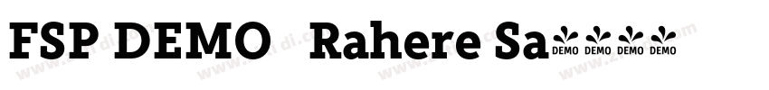 FSP DEMO   Rahere Sa字体转换